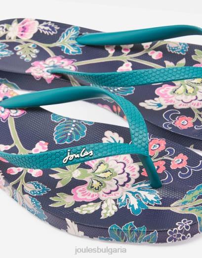 обувки P42D154 морско флорално Жени Joules джапанки sunvale