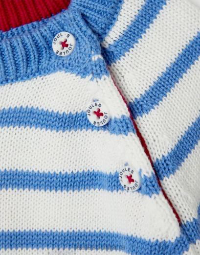 облекло P42D411 зайче райе бебета Joules пуловер winnie intarsia 0-3 години