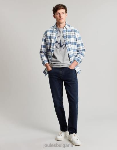облекло P42D205 мастилено измиване деним мъже Joules дънковият дънк oakham slim fit с 5 джоба