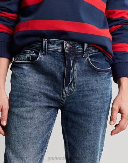 облекло P42D230 деним със средно пране мъже Joules дънковият дънк oakham slim fit с 5 джоба