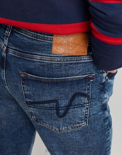 облекло P42D230 деним със средно пране мъже Joules дънковият дънк oakham slim fit с 5 джоба