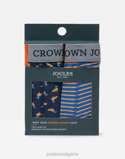 аксесоари P42D170 флотска патица гъска мъже Joules crown памучни боксерки 2 бр