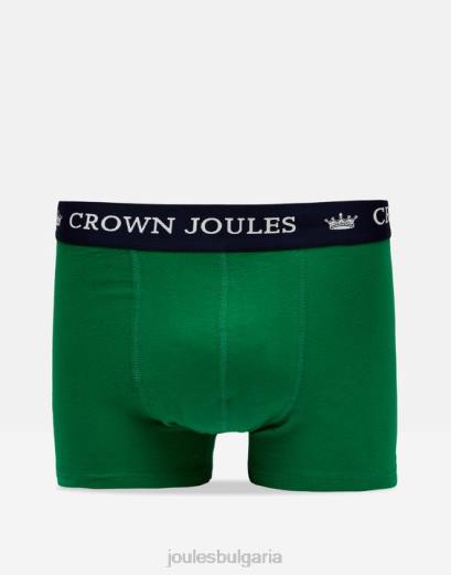 аксесоари P42D172 зелена синя ивица мъже Joules crown памучни боксерки 2 бр