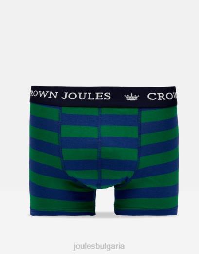 аксесоари P42D172 зелена синя ивица мъже Joules crown памучни боксерки 2 бр