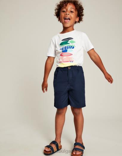 облекло P42D371 френски флот момчета Joules шорти jake 2-12г