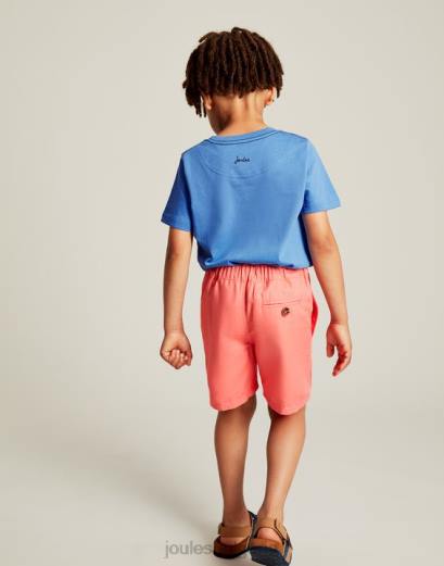 облекло P42D384 мек корал момчета Joules шорти jake 2-12г