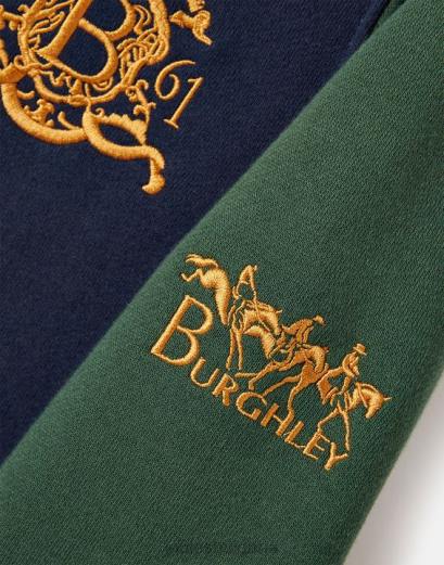 облекло P42D316 френски флот момчета Joules унисекс суитшърт с качулка тип burghley 2-12 години