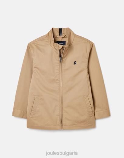 облекло P42D336 светлокафяво момчета Joules яке harrington 2-12г