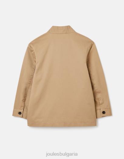 облекло P42D336 светлокафяво момчета Joules яке harrington 2-12г