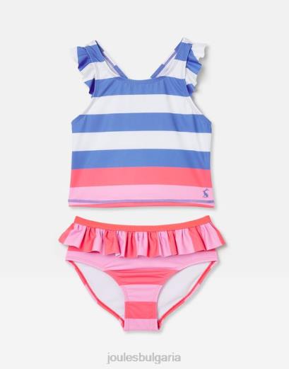 облекло P42D296 мулти райе момичета Joules laurielle tankini 2-12 години