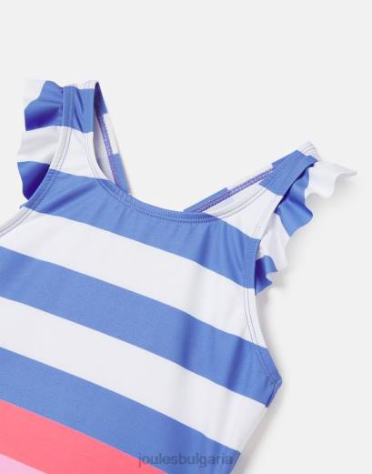 облекло P42D296 мулти райе момичета Joules laurielle tankini 2-12 години