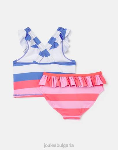 облекло P42D296 мулти райе момичета Joules laurielle tankini 2-12 години