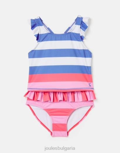 облекло P42D296 мулти райе момичета Joules laurielle tankini 2-12 години