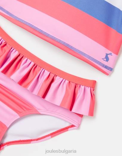 облекло P42D296 мулти райе момичета Joules laurielle tankini 2-12 години