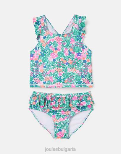 облекло P42D312 мулти дици момичета Joules laurielle tankini 2-12 години