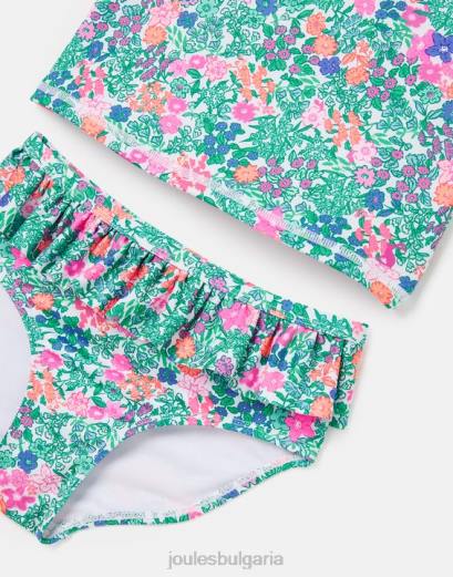 облекло P42D312 мулти дици момичета Joules laurielle tankini 2-12 години