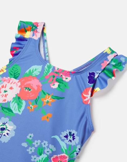 облекло P42D319 сини цветя момичета Joules laurielle tankini 2-12 години