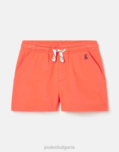 облекло P42D277 корал момичета Joules къси панталони Reilley Jersey 2-12 години
