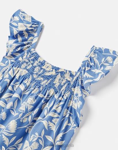 облекло P42D271 пеперудено синьо момичета Joules nicola shired top 5-12 години