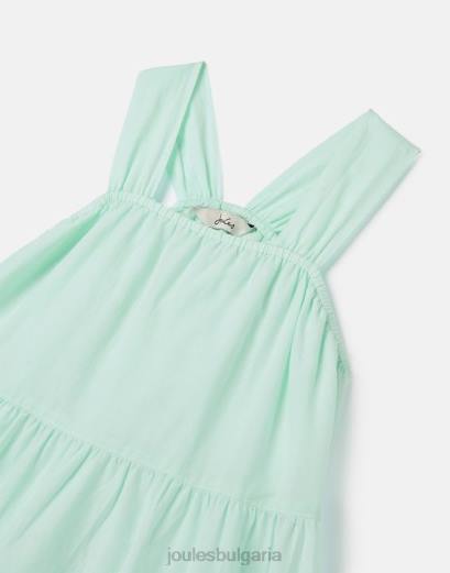 облекло P42D278 бледо синьо момичета Joules midi рокля kiki с много нива 2-12 години